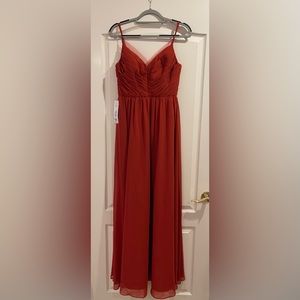 ✨HP✨Azazie Samara Rust Dress